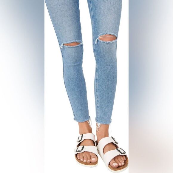 NWT Free People High Waist Raw Ankle Denim Sz 24 - Picture 6 of 16